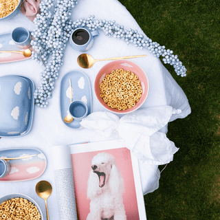 Blue Mini Tray stoneware ceramic — Cloud Collection
