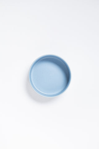 Set of 2 Blue Large stoneware ceramic Pet Bowls — Cloud Collection