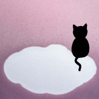 Pink Cloud stoneware ceramic Mug 17oz / 500ml Meow — Halloween Collection