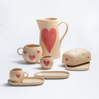 Cozy Hearts Ball Mug 500ml Limited Edition - Egg Back Home