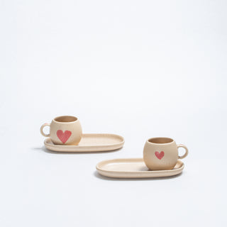 Hearts Stoneware ceramic Mug 17oz / 500ml —  Limited Edition