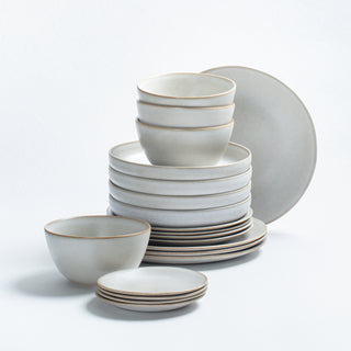 Set of 20 stoneware ceramic Dinnerware — Terra Porcelanic Collection