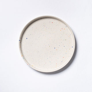 White Cake Stand 11" stoneware ceramic — Party Collection
