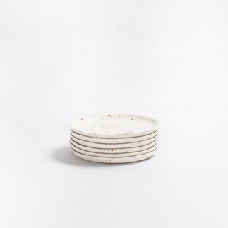 Set of 30 White stoneware ceramic Dinnerware — Party Collection