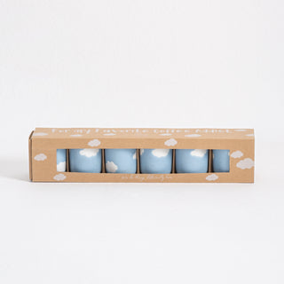 Set of 6 Espresso Cups stoneware ceramic — Cloud Sunset Collection