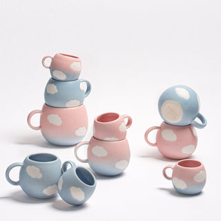 Blue Ball Mug 8.5oz / 250ml stoneware ceramic — Cloud Collection