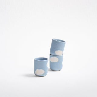 Set of 6 Espresso Cups stoneware ceramic — Cloud Collection