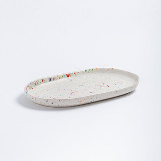 White Mini Tray stoneware ceramic — Party Collection