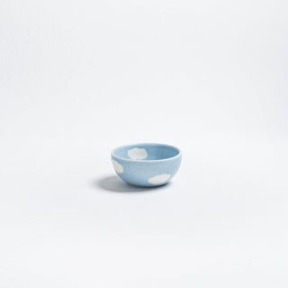 Set of 4 Blue Mini Bowl 4" stoneware ceramic —  Cloud Collection