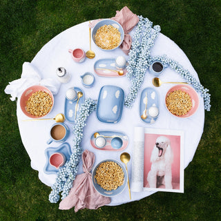 Bundle | Set of 4 Blue Cloud Bowls – Stoneware Ceramic, Food Safe