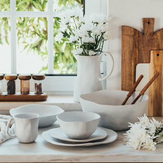 Nature Shape White Bowl 5.91 in - Egg Back Home