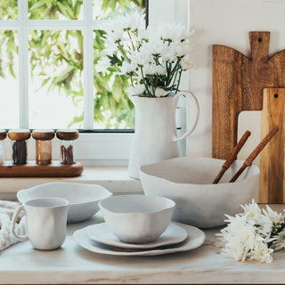 White Ceramic Plate | Shape White Set | Eggbackhome