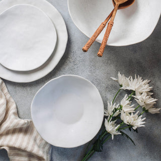 Nature Shape White Dinner Plate 10.63 in - Egg Back Home