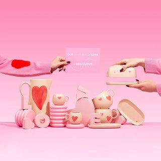 Cozy Hearts Ball Mug 500ml Limited Edition - Egg Back Home
