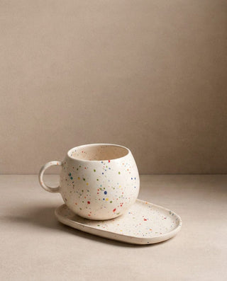Nueva Taza Bola de Fiesta 500ml Blanca